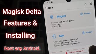 Magisk Delta 252 Features and Installing  Root Any Android [upl. by Ladnar]