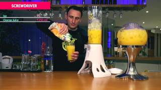 Screwdriver Cocktail in beer tower [upl. by Charisse]