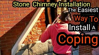 Stone Chimney  Is There A Better Way To install This Coping [upl. by Solhcin492]