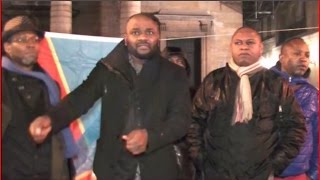 SITIN DU 15 12 2014 A PARIS  MESSAGE DES COMBATTANTS A KANAMBE ALIAS KABILA [upl. by Potash]