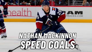 Nathan MacKinnon Speed Goals [upl. by Natsud]