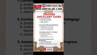 DO5s2024 Teacher Ancillary Tasks [upl. by Lihcox]