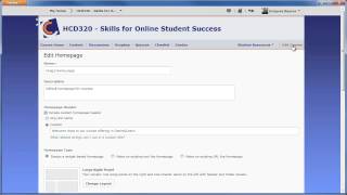 D2L Edit the Course Homepage and Create a Custom Widget [upl. by Dutch]