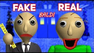 Fake Baldi vs Real Baldi Can you tell the difference  Baldis Basics Knock OffsRip Offs [upl. by Mace]