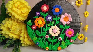 Easy Flower Clay Art 🎨 ✨️  Clay Art 🎨 [upl. by Jovi]