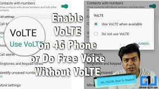 Hindi  Enable VoLTE on 4G Phone or Use JIO4GVoice For Free Calling  Gadgets To Use [upl. by Nari]