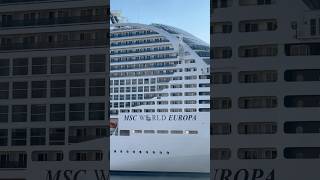 World’s 🌍 biggest Ship 🛳️ MSC World Europa shorts [upl. by Roxane]