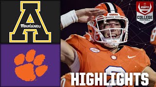 Appalachian State Mountaineers vs Clemson Tigers  Full Game Highlights  ESPN College Football [upl. by Ycrep]