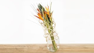 Heliconias Olympic Torch  Flower Factor How To  Flower Arrangement [upl. by Tatia]