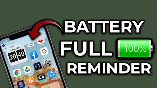 How to Set Fully Charged Alarm Notification For iPhone  Apple info [upl. by Perry]