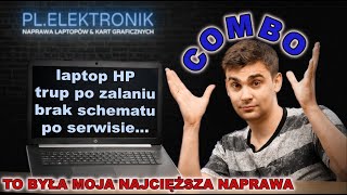 COMBO Czy uda się naprawić laptopa po zalaniu po serwisie i bez schematu HP 17by0008nw 4K [upl. by Bluh]