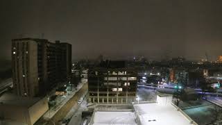 Winnipeg snow storm 2021 2 days 36hrs Timelapse [upl. by Ahsimik783]