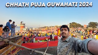 Chhath Puja in Lachit Ghat Guwahati 2024 [upl. by Weinshienk]