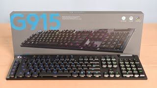 Logitech G915 Wireless quotClickyquot Mechanical RGB Gaming Keyboard Review [upl. by Asille]