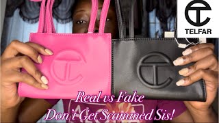 HOW TO SPOT A REAL TELFAR FROM A FAKE 👀 DETAILED COMPARISON Don’t Get Scammed Sis [upl. by Davis]