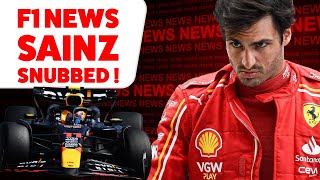 F1 News 17th November Sainz SNUBBED by Teams [upl. by Innis]