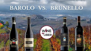 The difference between Barolo and Brunello di Montalcino  WineTuber [upl. by Adnalro31]