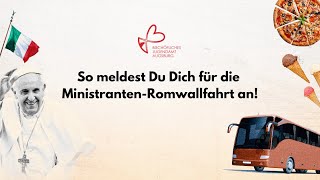 Erklärvideo Anmeldung MinistrantenRomwallfahrt 2024 [upl. by Comethuauc]