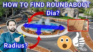 how to find radius diameter circle or roundabout with perimeter محیط very easy method [upl. by Ardelia]