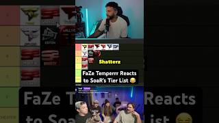 FaZe Temper Reacts to our Tier List 😂 shorts [upl. by Fawne]