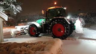 MFØ 🚜🌨🚧❄️Tett Snøvær  17122022❄️🚧🌨🚜 [upl. by Kciv]