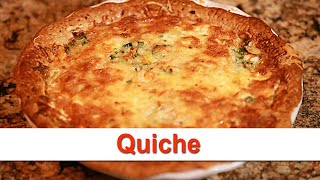 Quiche with swiss cheese and vegetables [upl. by Tadashi]