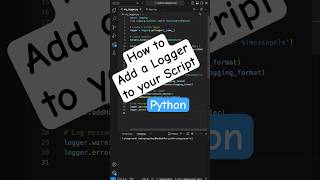 How to Add a Logger in Python [upl. by Talbert453]