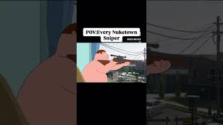 Snipers In Nuketown Be Like 😂 shorts gaming [upl. by Ainnet997]