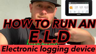 How to run a ELD for hotshot trucking [upl. by Airak]