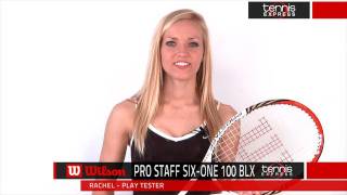 Tennis Express  Wilson Pro Staff SixOne 100 BLX Racquet Review [upl. by Hughett]