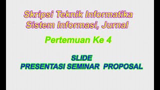 Slide Presentasi Seminar Proposal [upl. by Adnirem]