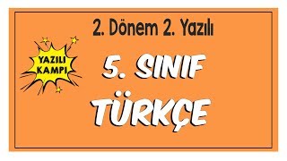 5Sınıf Türkçe 2Dönem 2Yazılıya Hazırlık [upl. by Millicent]