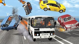 car crash game vs road accident colours full cars game video beautiful wow ♥️♥️♥️ [upl. by Benildis372]