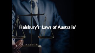 Halsbury’s Laws of Australia [upl. by Ahsia]