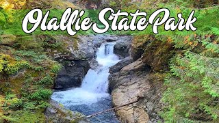 Twin Falls Waterfall Hike  Olallie State Park  Washington [upl. by Karli845]