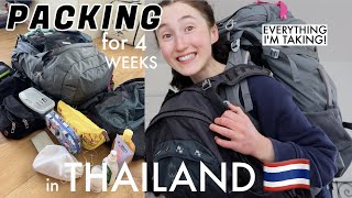 WHAT’S IN MY BACKPACK FOR 1 MONTH IN THAILAND  Pack With Me 🎒 [upl. by Joao659]