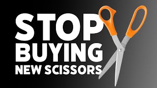 DIY Scissors Sharpening  How To Sharpen Scissors At Home [upl. by Royal]