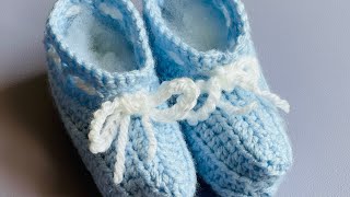 COMO TEJER ZAPATITOS PARA BEBÉ 👶 DE 3 meses [upl. by Yentterb]