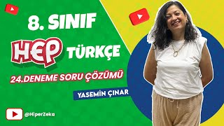 8Sınıf Türkçe Hep Deneme  24Deneme Soru Çözümü [upl. by Euqram]