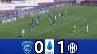 Empoli vs Inter 01  2024 Serie A  Match Highlights [upl. by Yonina]