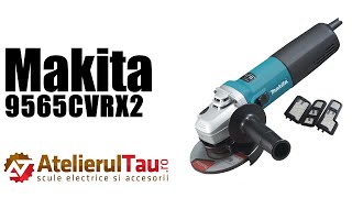 Makita 9565CVRX2  Polizor unghiular 1400 W 125 mm accesorii  PrezentareampTest in sarcina [upl. by Erasme724]