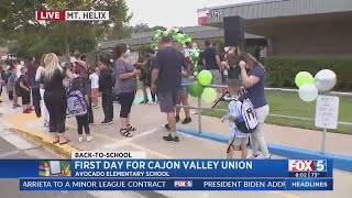 First Day Of School In Cajon Valley Union School District [upl. by Berny]