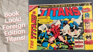 Book Look Titans No not DC Comics but a foreign reprint showcasing Marvel Comics [upl. by Dode]