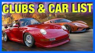 Forza Horizon 4 Gameplay  CLUBS LEAGUES amp CAR LIST QampA w Developers Part 2 [upl. by Cad]