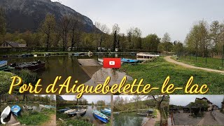 Le port de plaisance de AiguebeletteleLac est situé dans la Savoie [upl. by Nosnej]