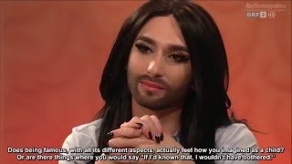 Conchita Wurst und Hape Kerkeling bei Stöckl 23042015 english subtitles [upl. by Sells19]