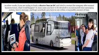 Charter Bus Rentals in DC Should Be Easy to Book [upl. by Anomas]