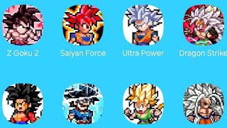 Z Goku 2Saiyan ForceUltra PowerDragon StrikeBattle ZoneSuper InstinctKi BlastZ Burst [upl. by Novyak]