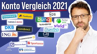 Girokonto Vergleich 2021  Wer hat das beste kostenfreie Girokonto [upl. by Lisette817]