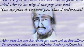 2 Pac Dear Mama With Lyrics amp deutsche übersetzung [upl. by Han]